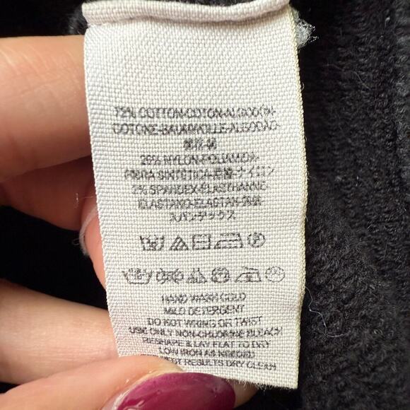 Free People Cowl Neck Sleeveless Sweater Mini Dress Black XS Knit Fall Winter - Picture 5 of 7